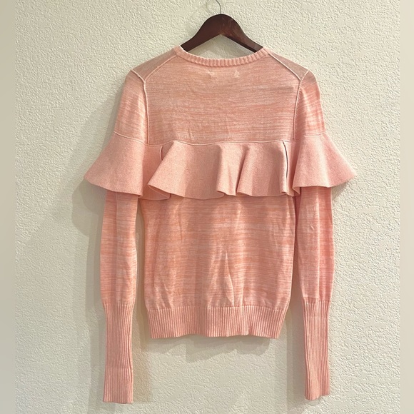 NWT Apiece Apart Long Sleeve Knit Ruffle Statement Sweater Top - Picture 8 of 12